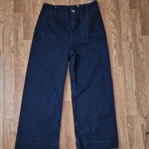 Anthropologie Maeve Dark Blue Collets Jeans